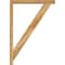 Ekena Millwork Traditional Block Rough Sawn Bracket w/ Offset Brace, Western Red Cedar, 4"W x 28"D x 40"H BKT0402X28X40TRA05RWR - alternate 2